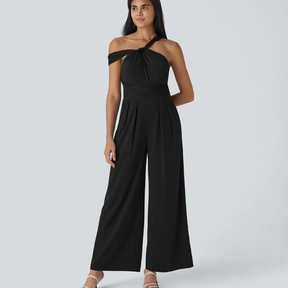 Halara Jumpsuit XS NWT Breezeful Backless Crisscross Tie Back-Versatile MSRP $55 - Picture 7 of 7